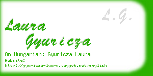 laura gyuricza business card